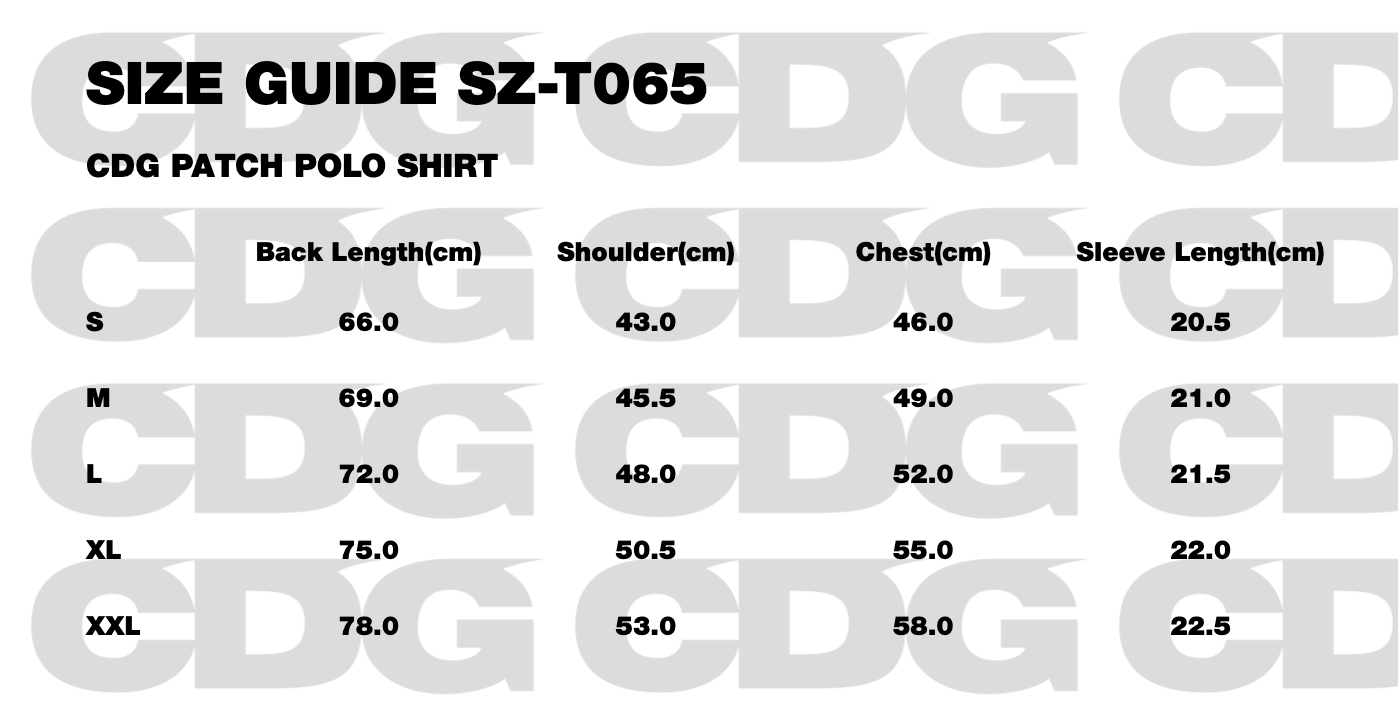 CDG PATCH POLO SHIRT