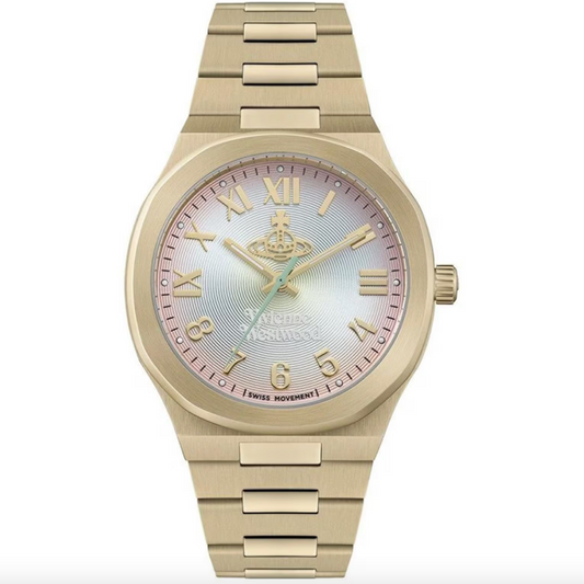 Vivienne Westwood Merton Yellow Gold Tone Watch (VV318MTGD)