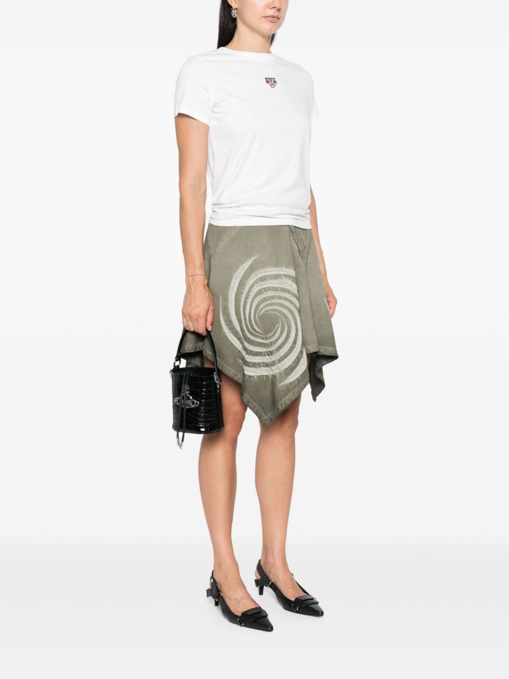 Vivienne Westwood Black Crocs Daisy bucket bag