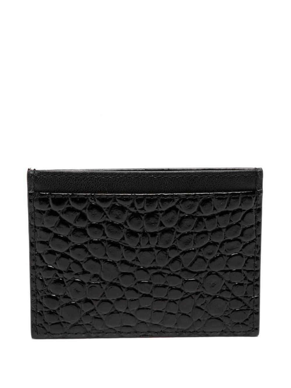Vivienne Westwood Black Crocodile card holder