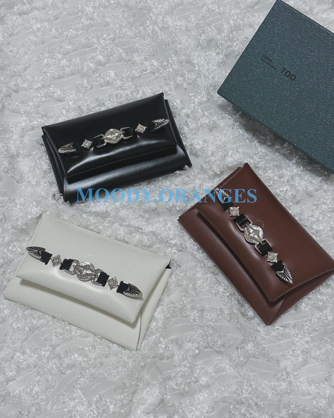 Toga Too Leather Card Case - MOODY ORANGES