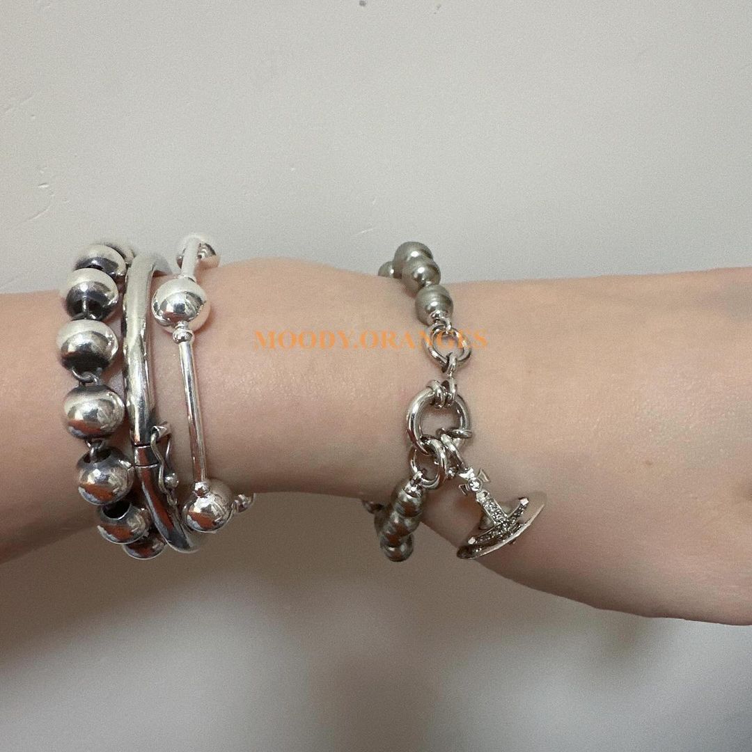 Vivienne Westwood Gunmetal Aleksa Bracelet