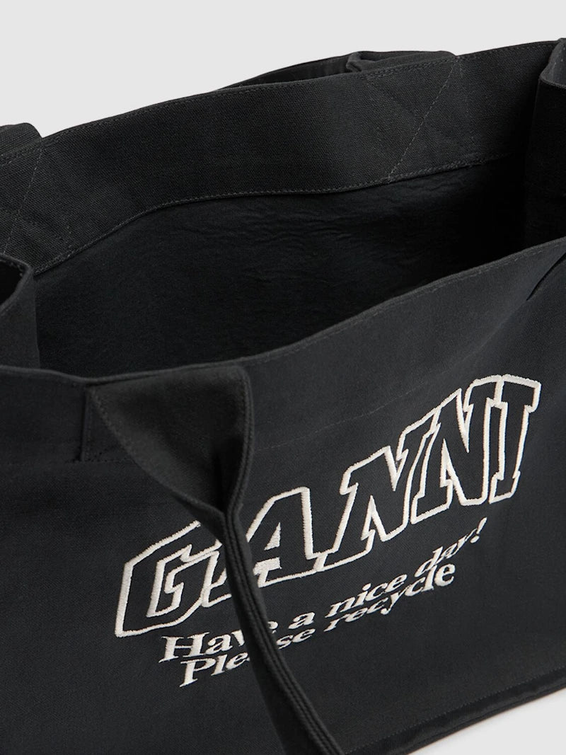 GANNI Canvas Tote Bag