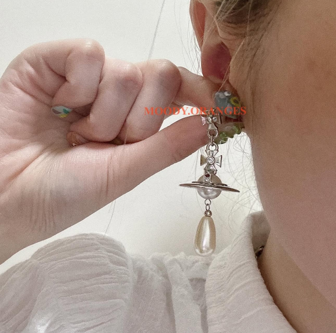 Vivienne Westwood Pearl Drop Earrings