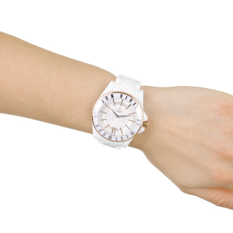 Vivienne Westwood Sloane Ceramic Watch (VV048RSWH) - MOODY ORANGES