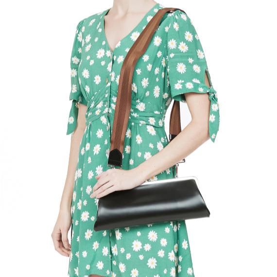 Comme Des Garçons L Size Leather clutch (Single Button) - MOODY ORANGES