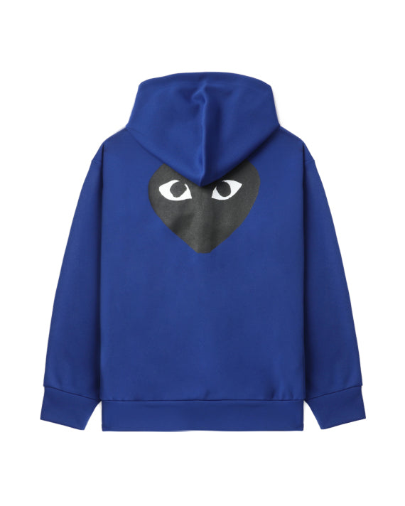 COMME des GARÇONS PLAY Logo Embroidered Zip-Up Jacket - Blue