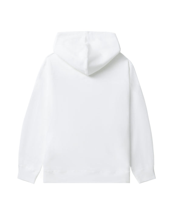 COMME des GARÇONS PLAY Heart Emblem Zip-Up Hoodie - White