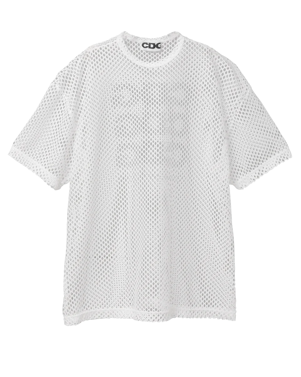 OVERSIZED BLACK MESH T-SHIRT