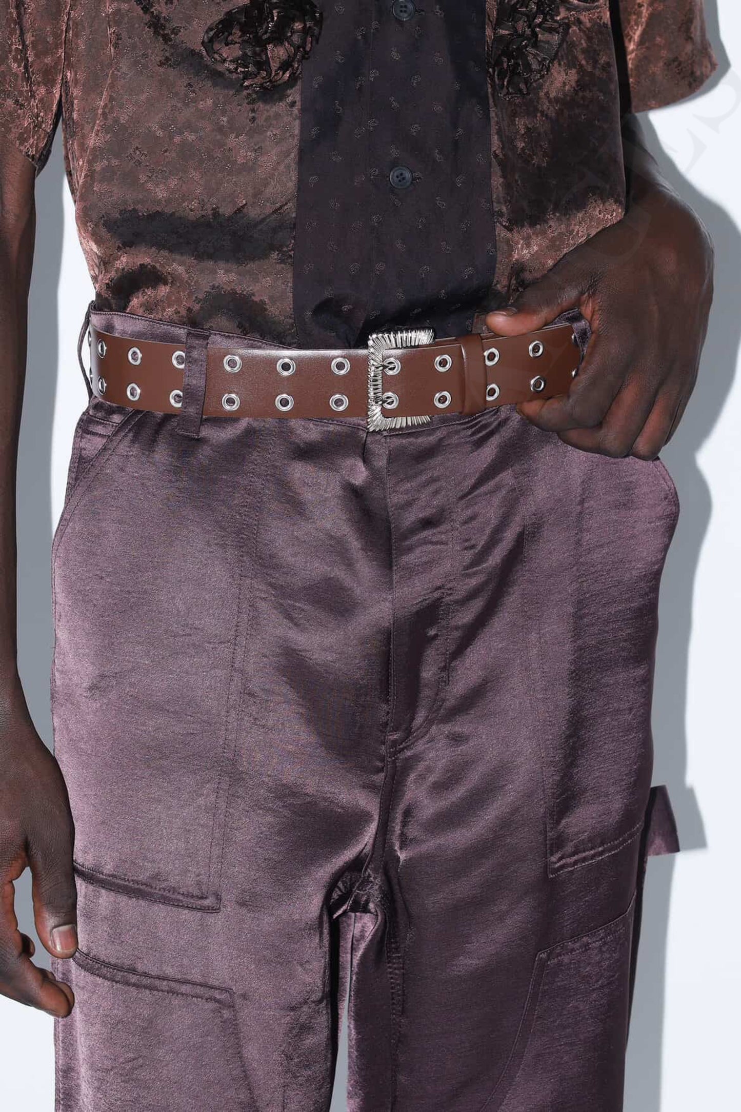 Toga Too Double Wide Belt - MOODY ORANGES