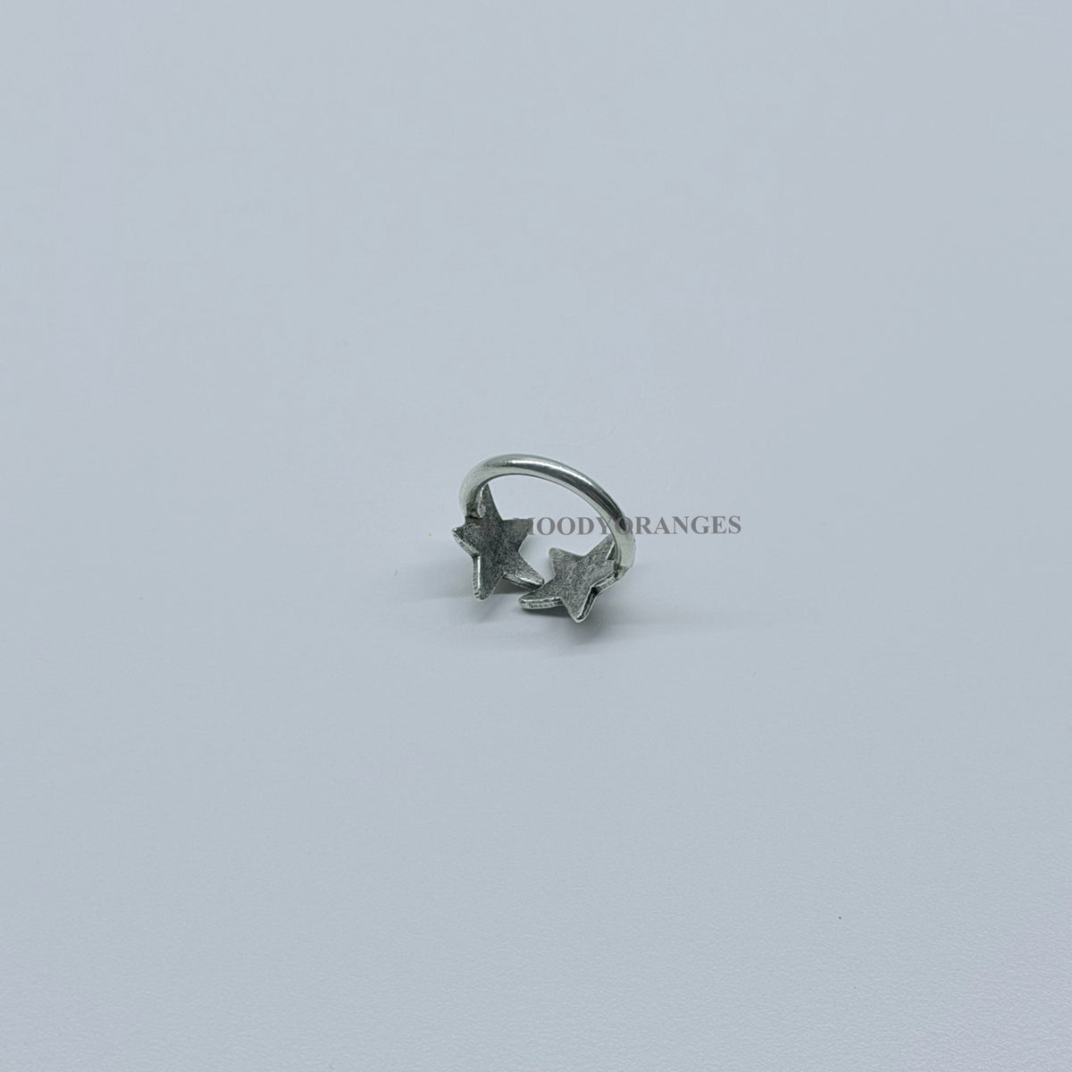 925 Silver - Double Star Ring - MOODY ORANGES