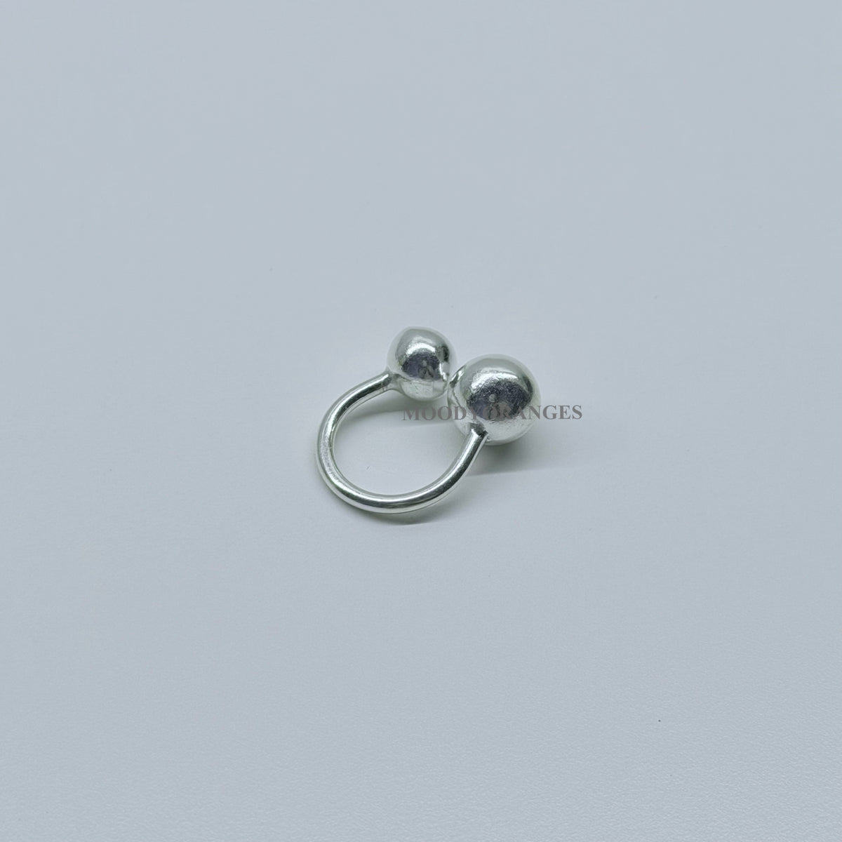 925 Silver - Big Small Ball Ring - MOODY ORANGES