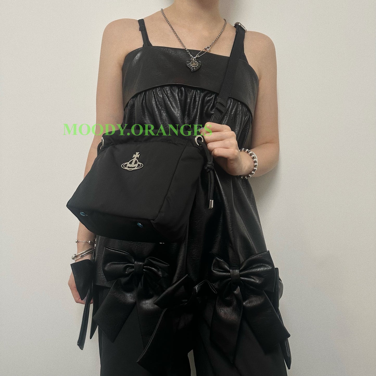 Vivienne Westwood Re-Nylon Hilary Small Bucket Bag