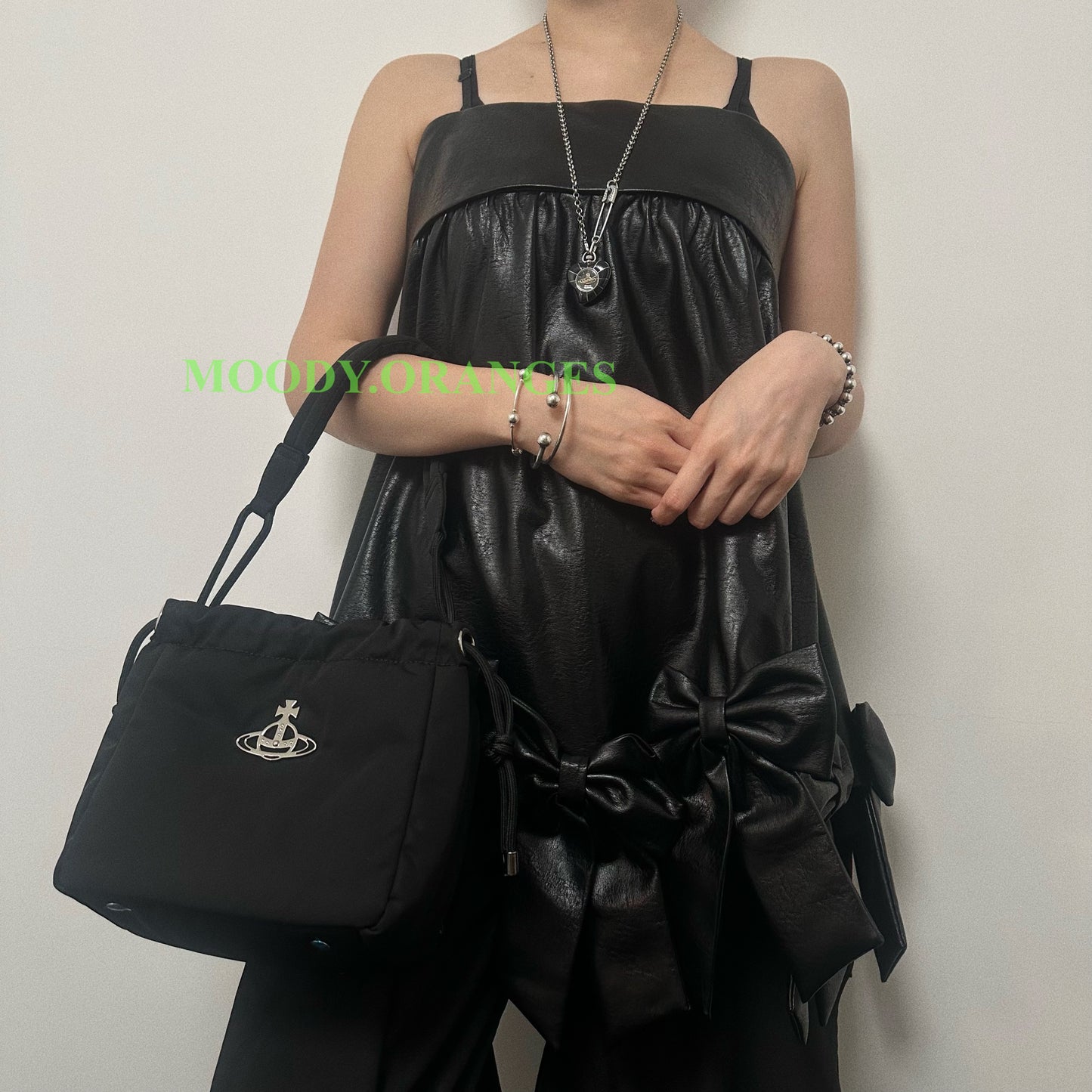 Vivienne Westwood Re-Nylon Hilary Small Bucket Bag
