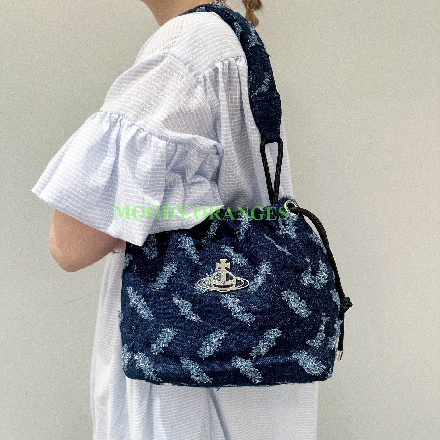 Vivienne Westwood Indigo Hilary Bucket Bag