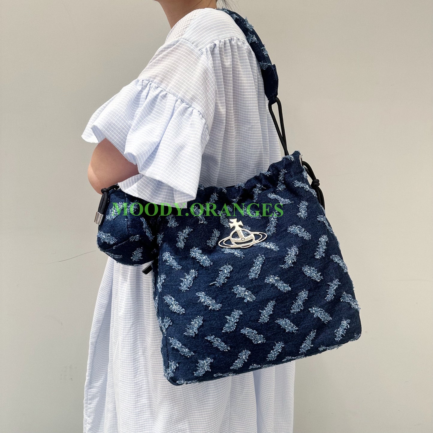 Vivienne Westwood Indigo Hilary Bucket Bag