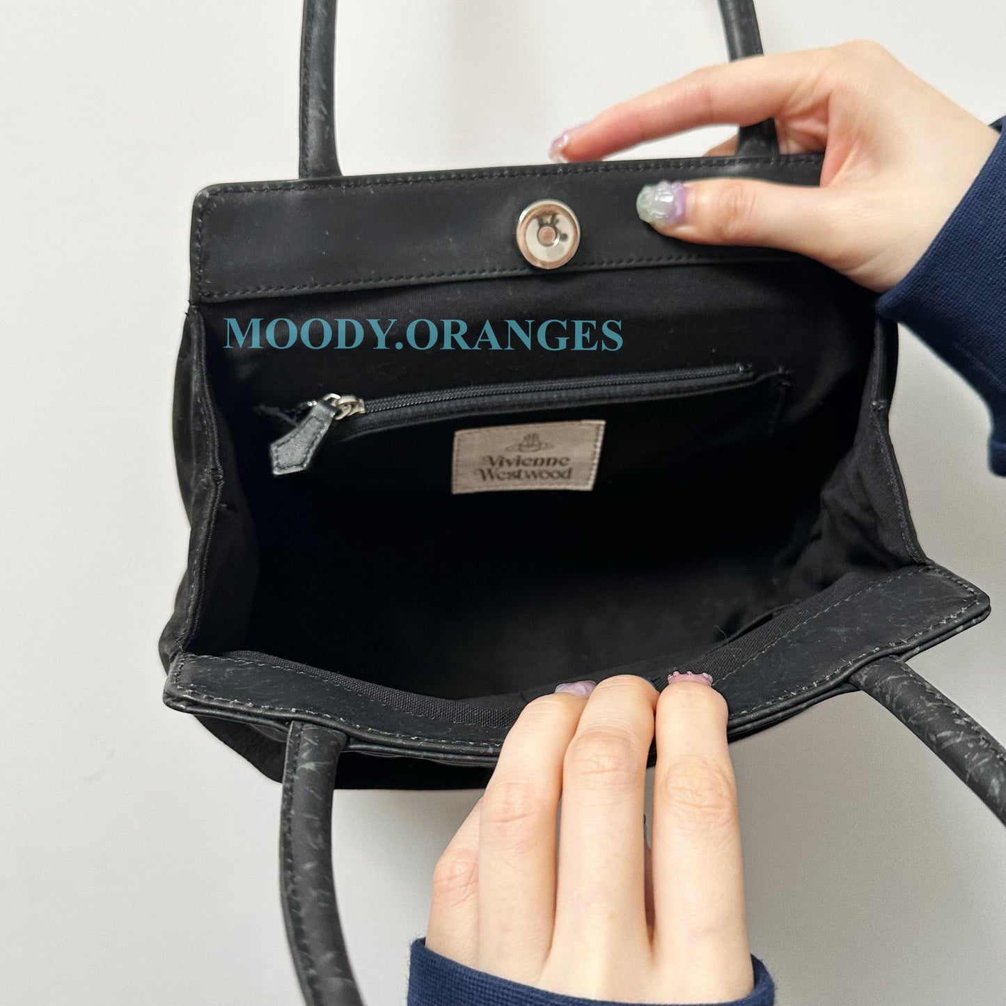 Vivienne Westwood Vintage Black Suede Small Bucket Bag