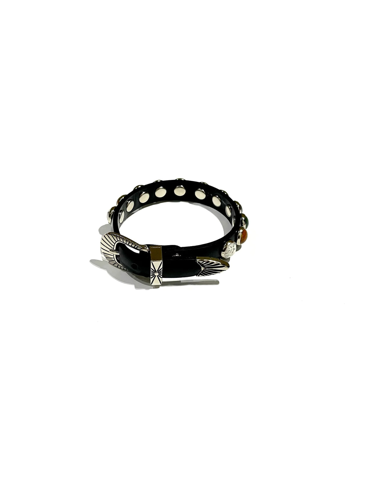 TOGA TOO Stone leather bangle