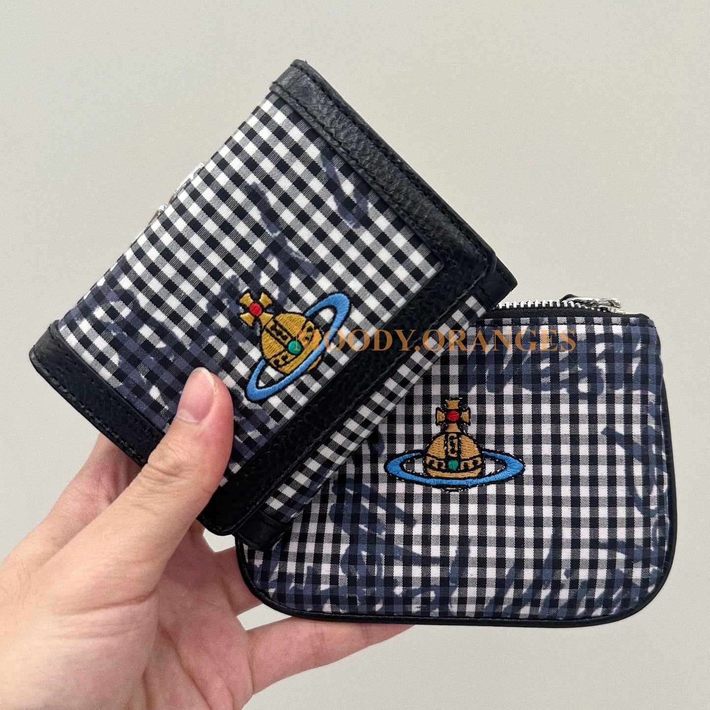 Vivienne Westwood Gingham Frame Wallet Series