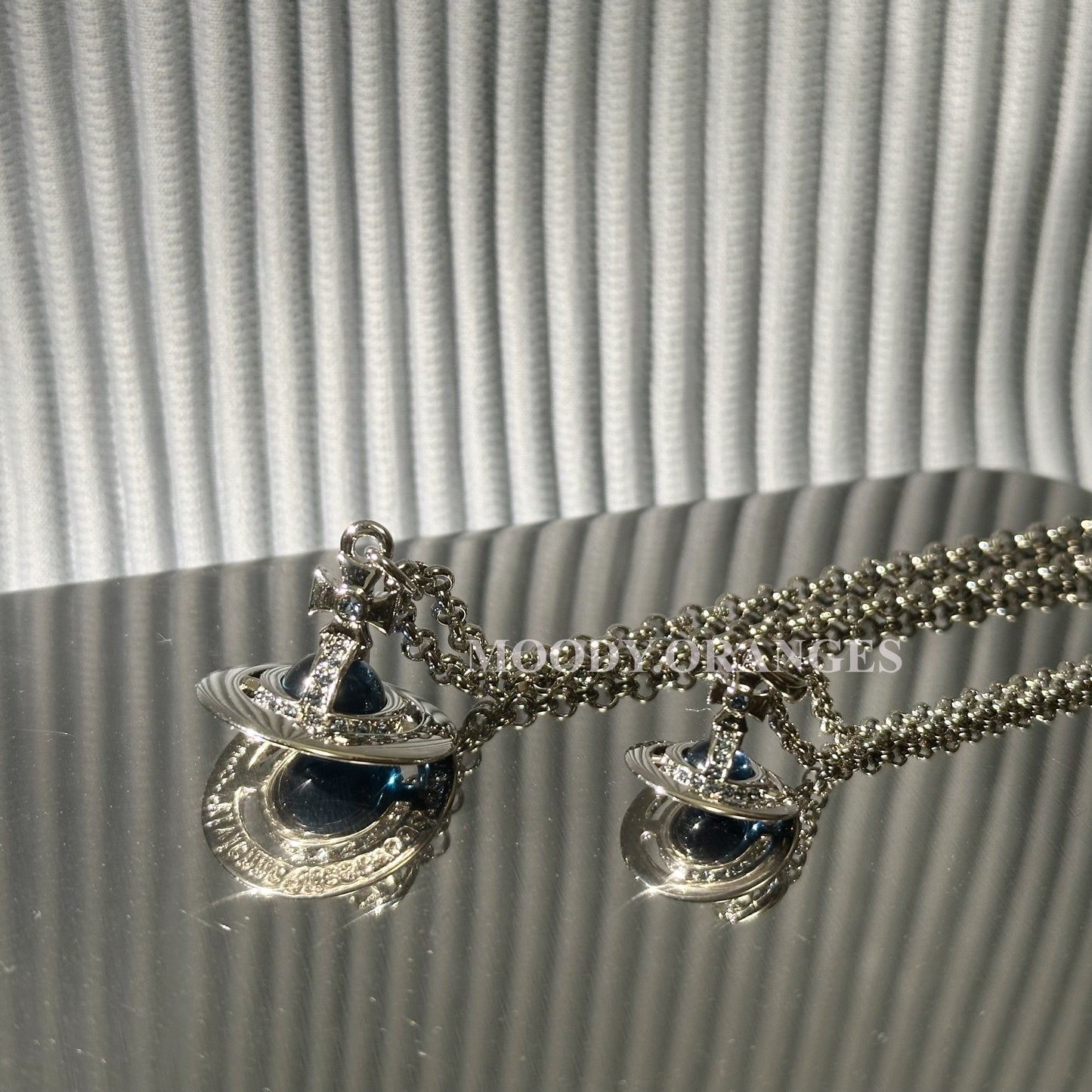 Vivienne Westwood Blue Orb Necklace