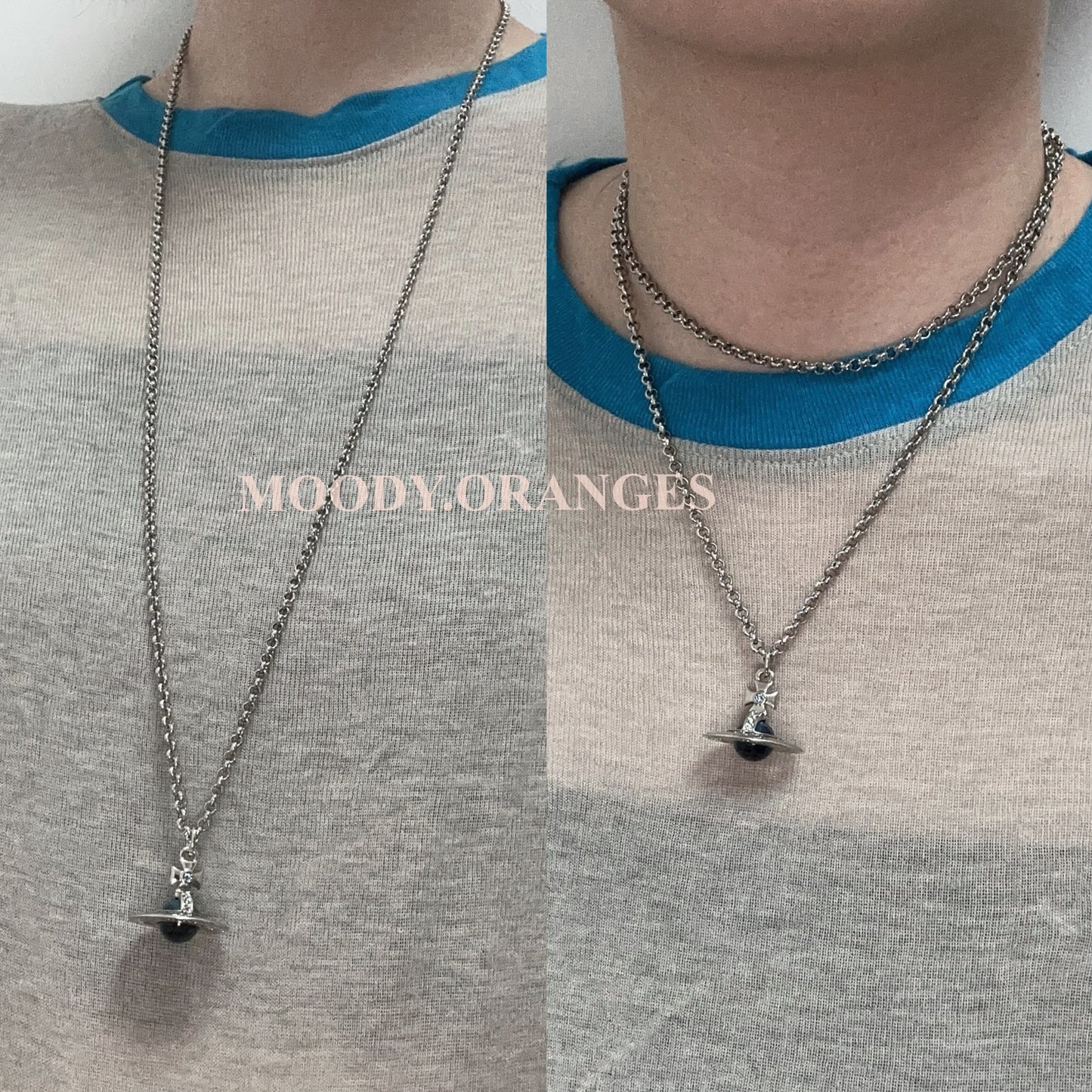 Vivienne Westwood Blue Orb Necklace