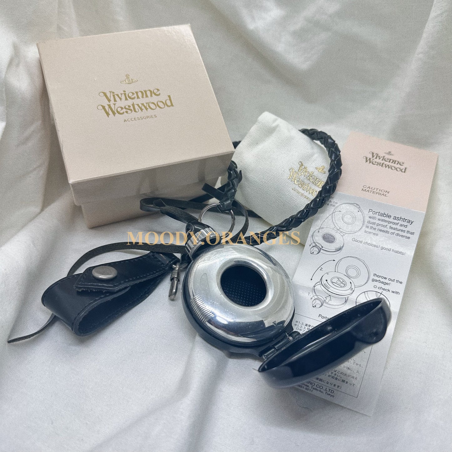 Vivienne Westwood Vintage Black Portable Ashtray - MOODY ORANGES