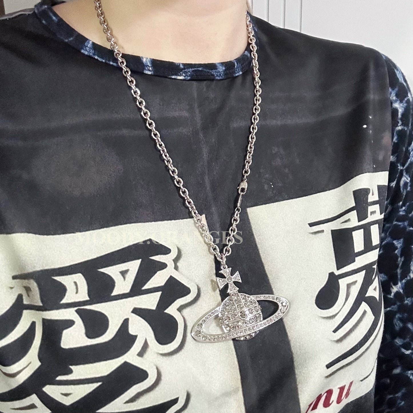 Vivienne Westwood Man Bas Relief Orb Necklace