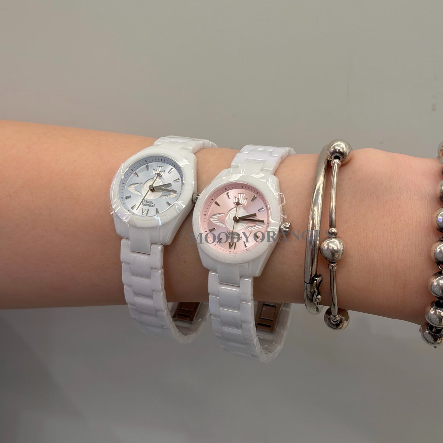 Vivienne Westwodd Fenchurch Ceramica Watch (VV358LBLWH/VV358LPKWH) - MOODY ORANGES