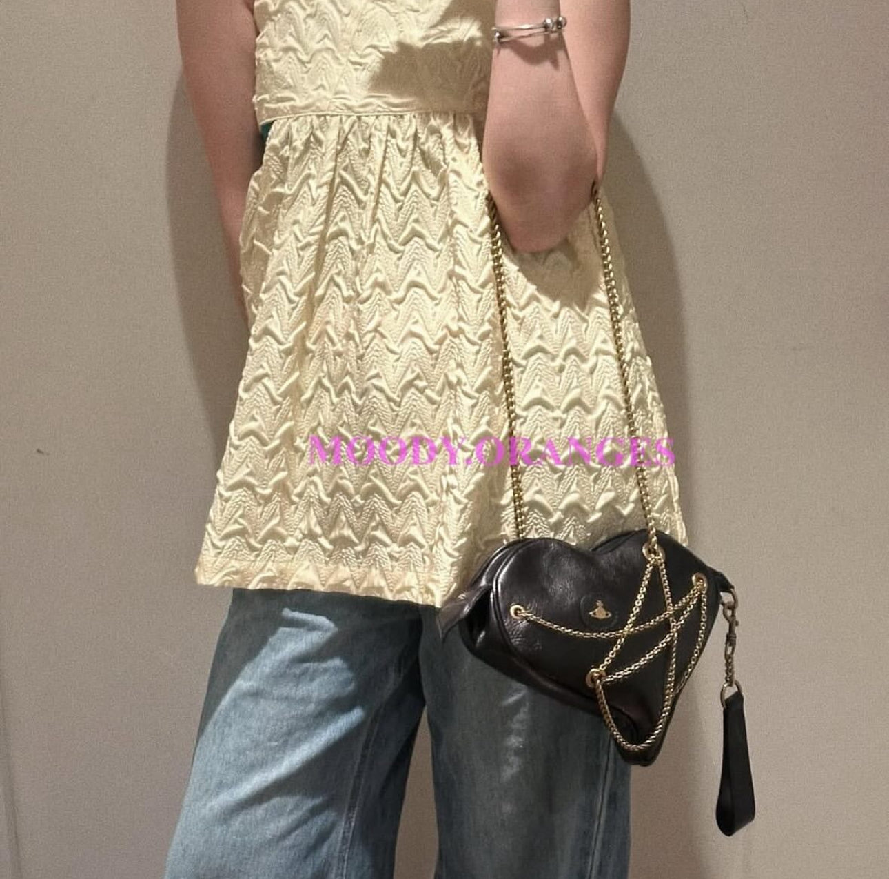 Vivienne Westwood Cora AK Embellished Leather Heart Bag