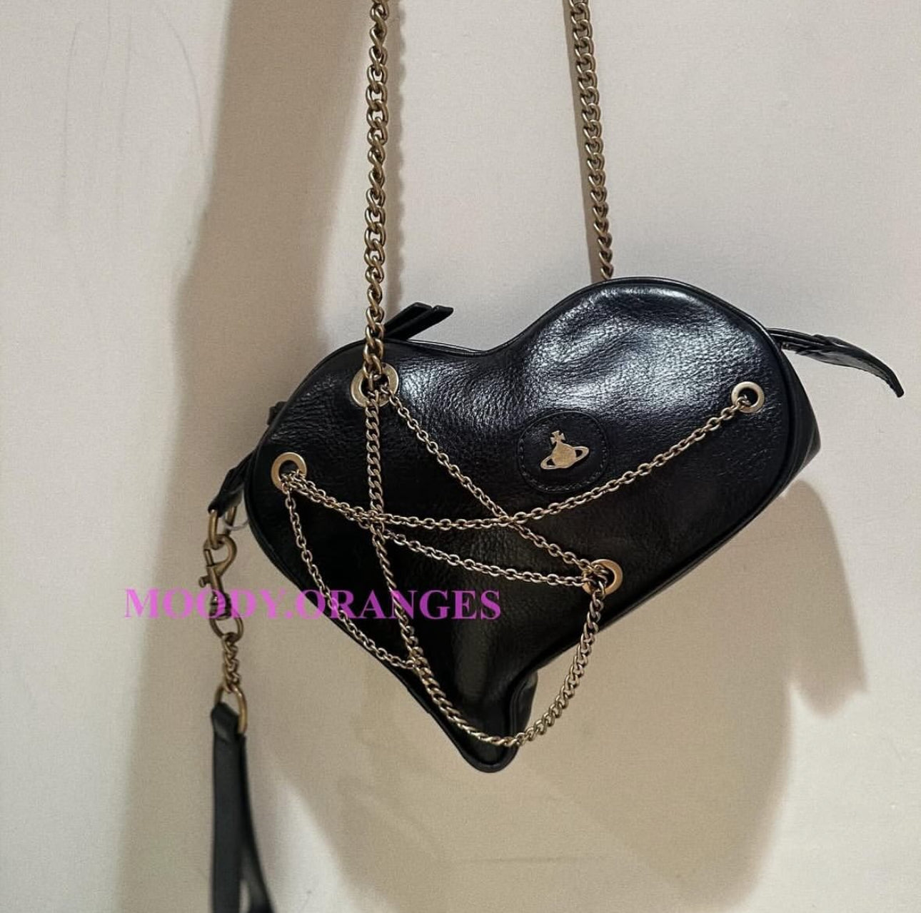 Vivienne Westwood Cora AK Embellished Leather Heart Bag