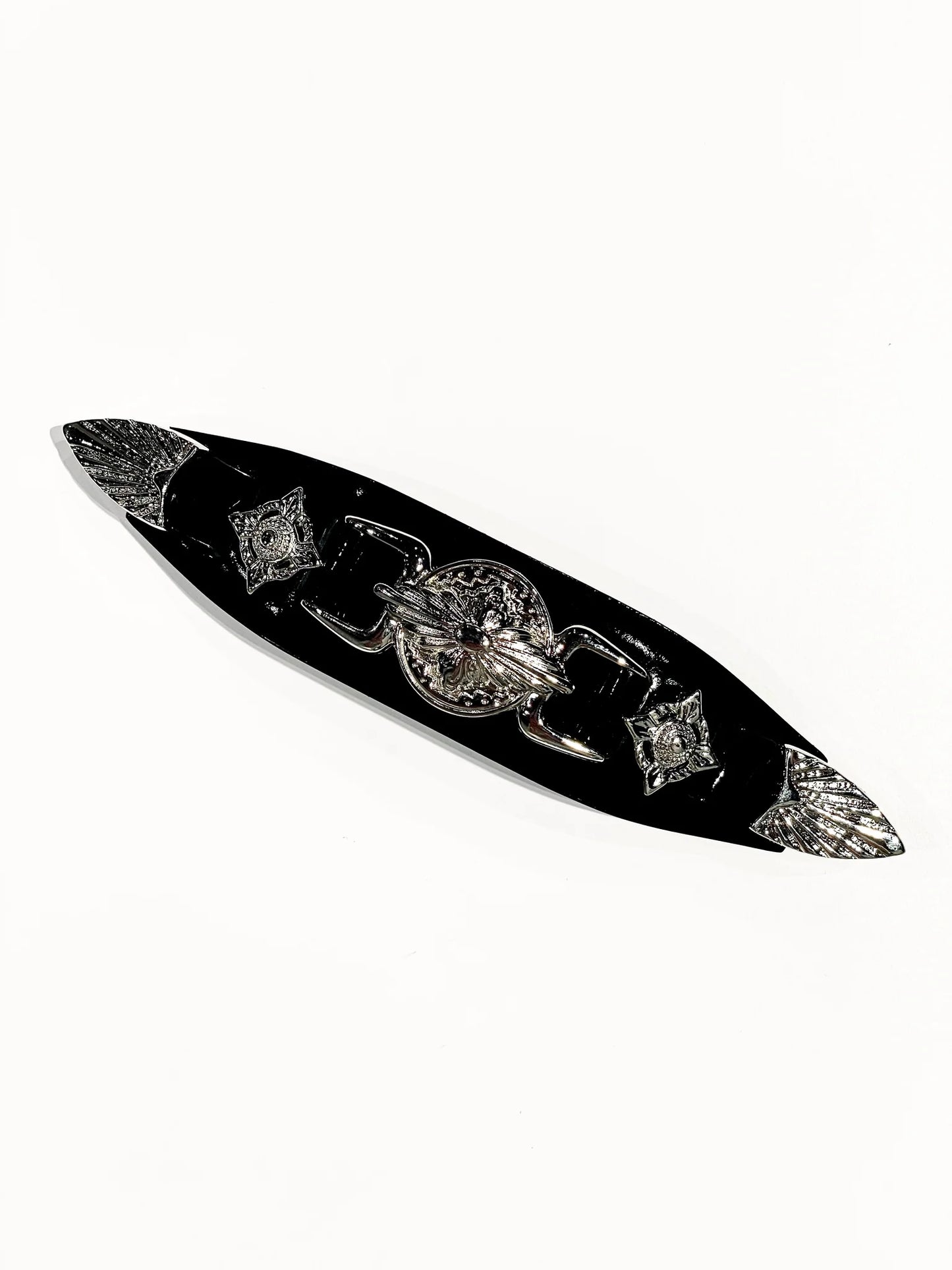 Toga Too Meatl Leather Barrette (Hairclip)