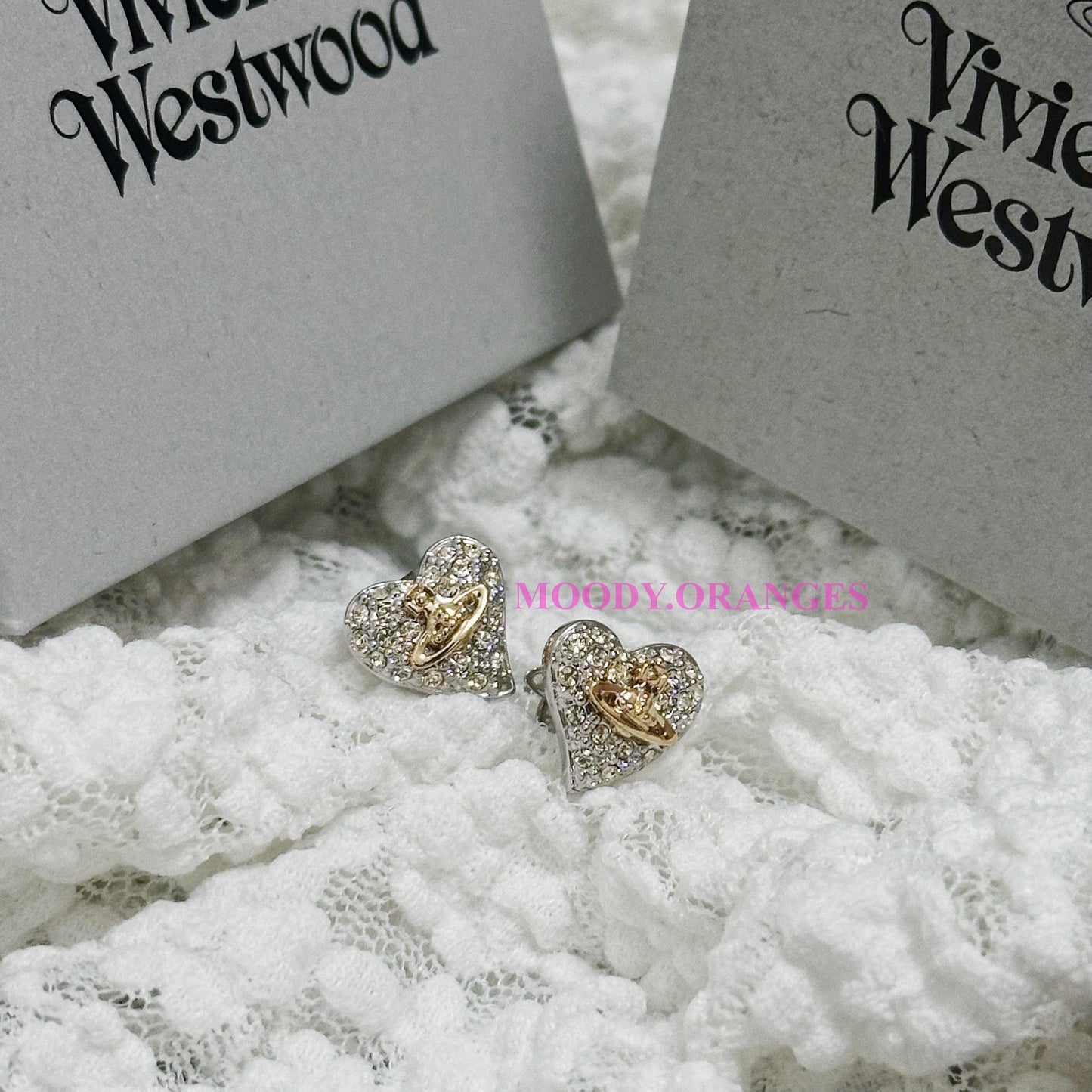 Vivienne Westwood Tiny Diamante Earrings
