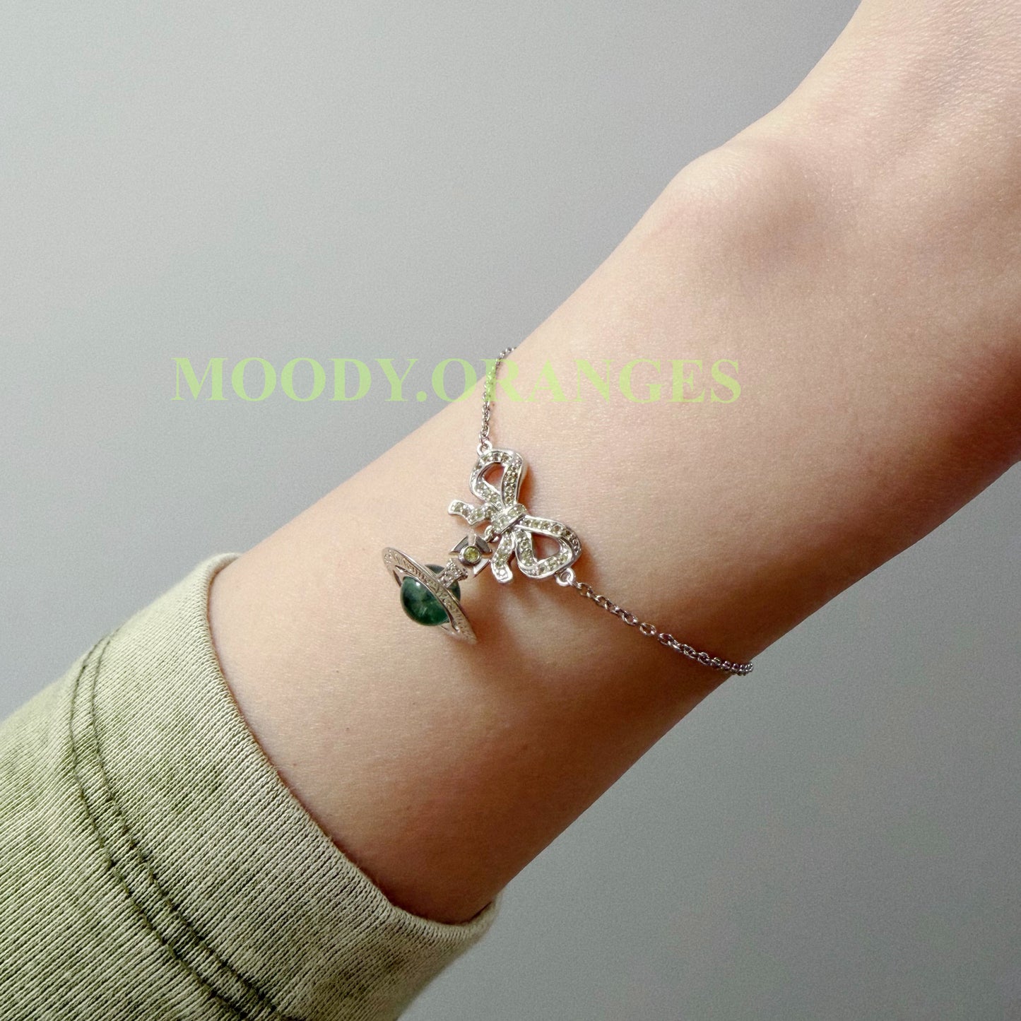Vivienne Westwoodr Apple Green Octavie Pendant Accessories Collection - MOODY ORANGES