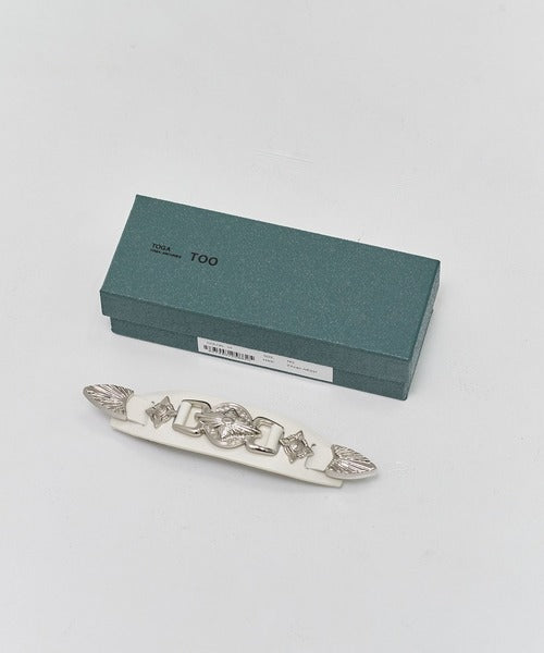 Toga Too Meatl Leather Barrette (Hairclip)
