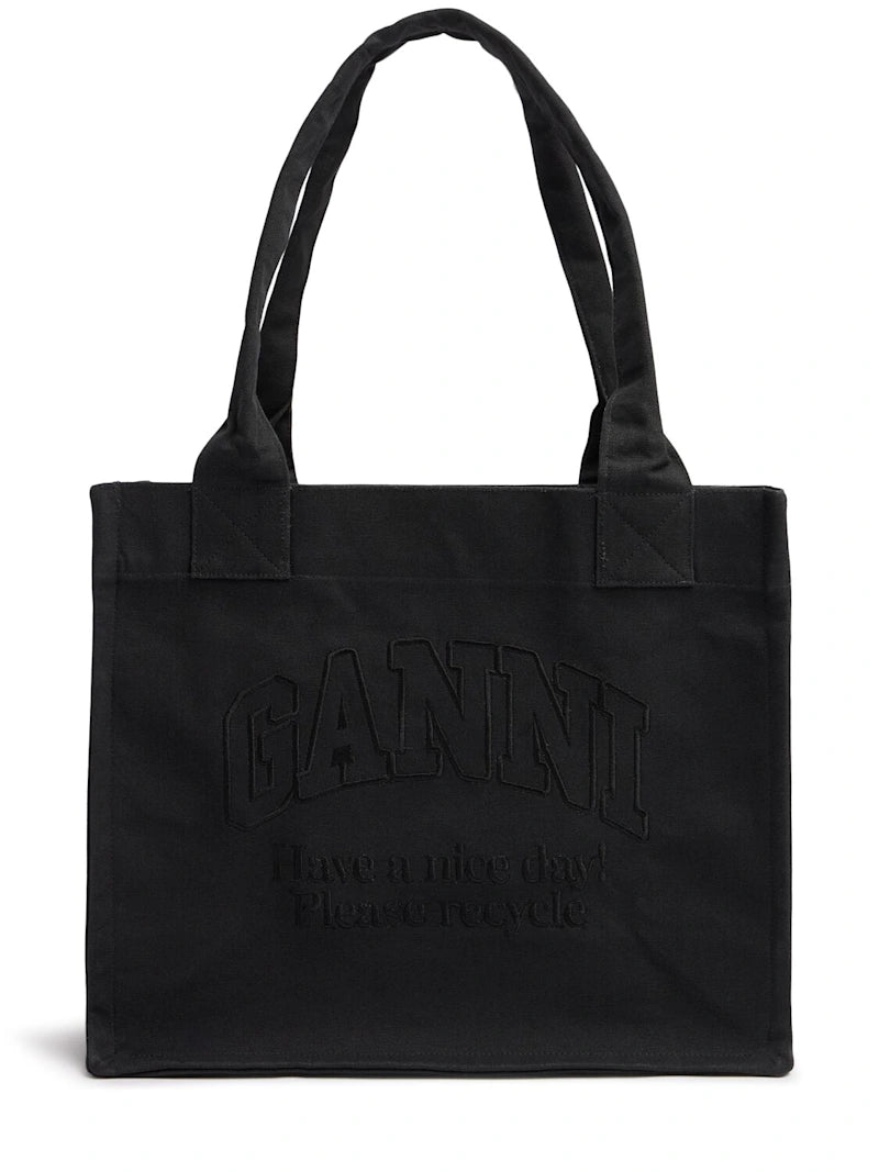 GANNI Canvas Tote Bag