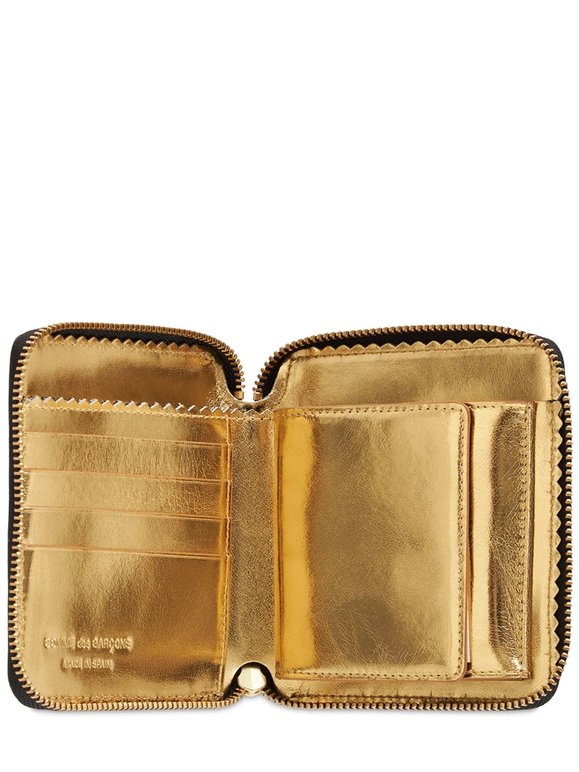 Comme des Garçons Gold Wallet Zip-up leather wallet - MOODY ORANGES