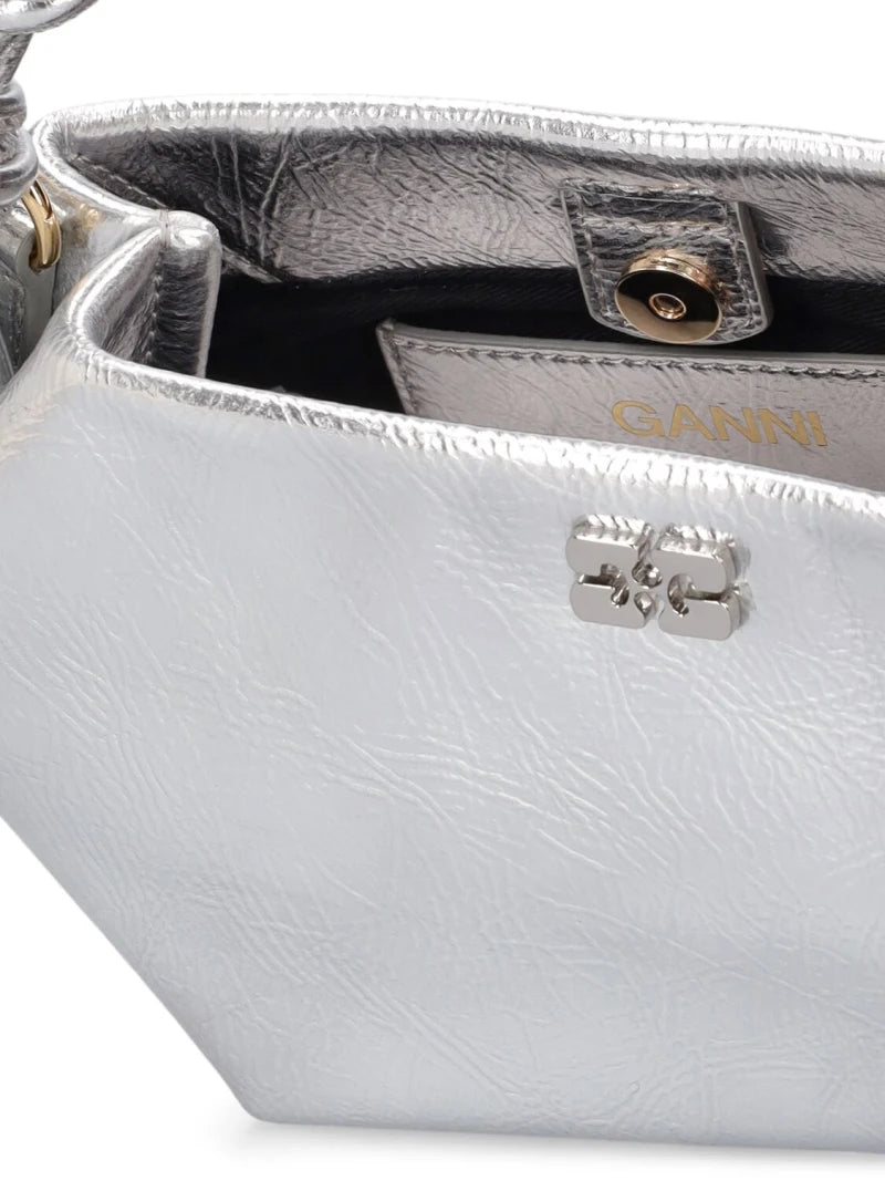 GANNI Silver Mini Bou Bag