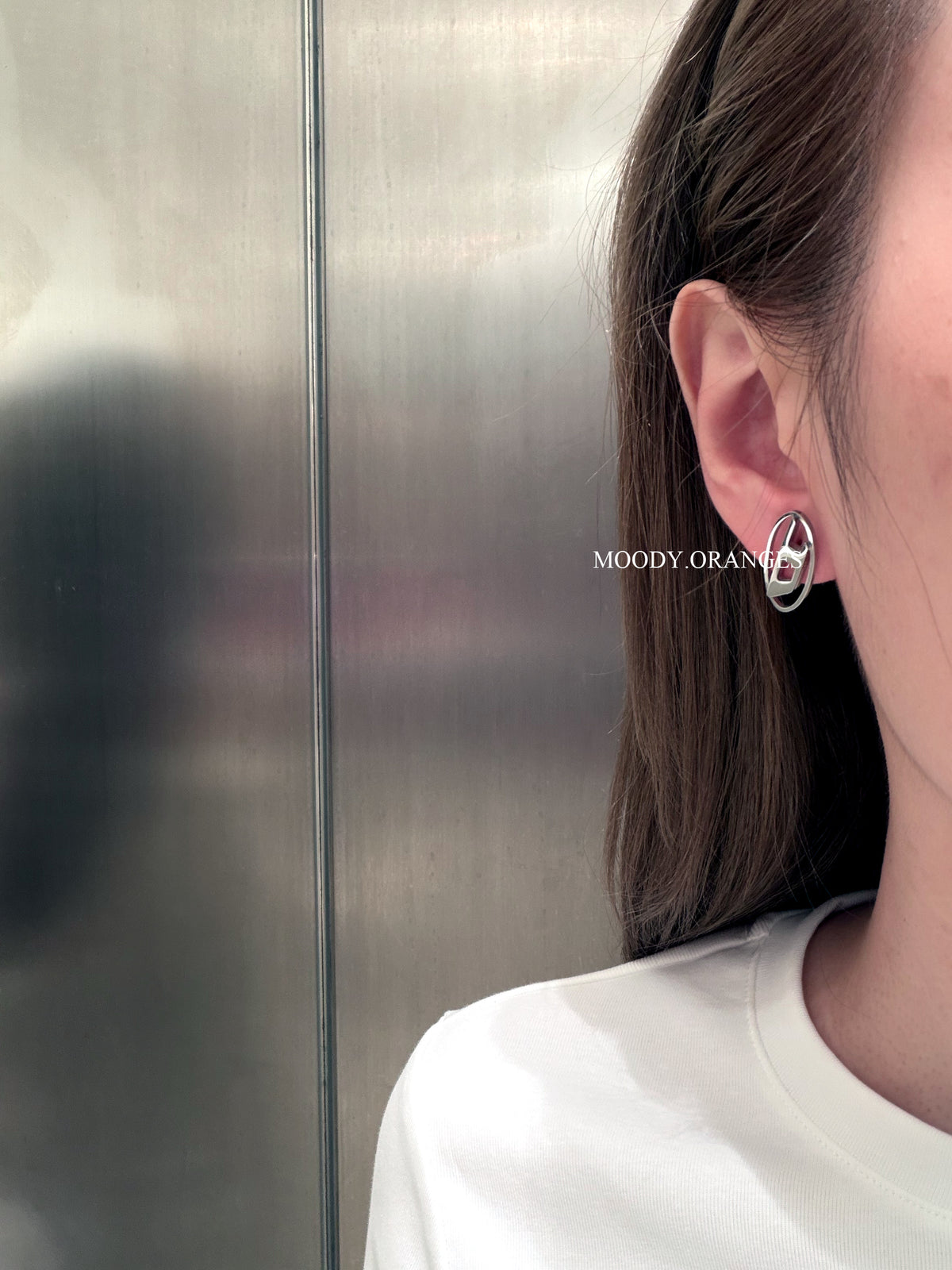 Diesel Stainless Steel Stud Earring