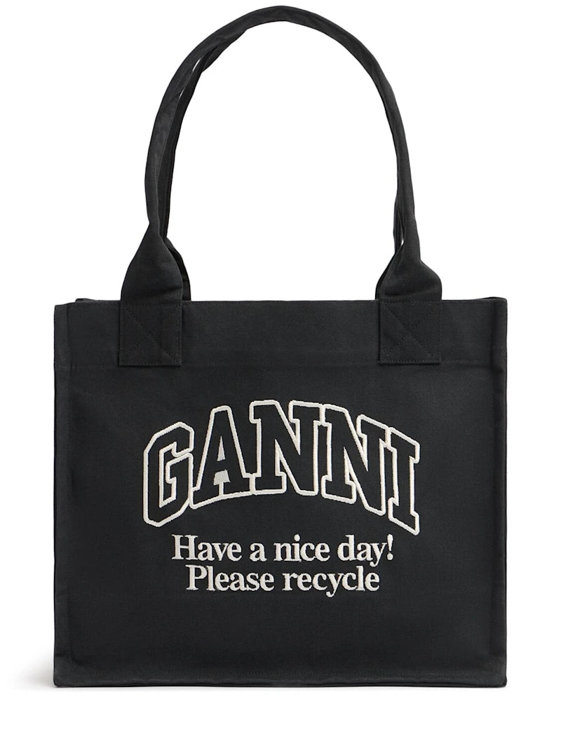 GANNI Canvas Tote Bag