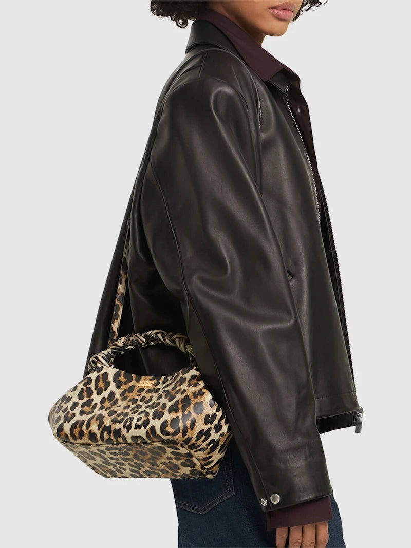 GANNI Leopard Small Bou Bag