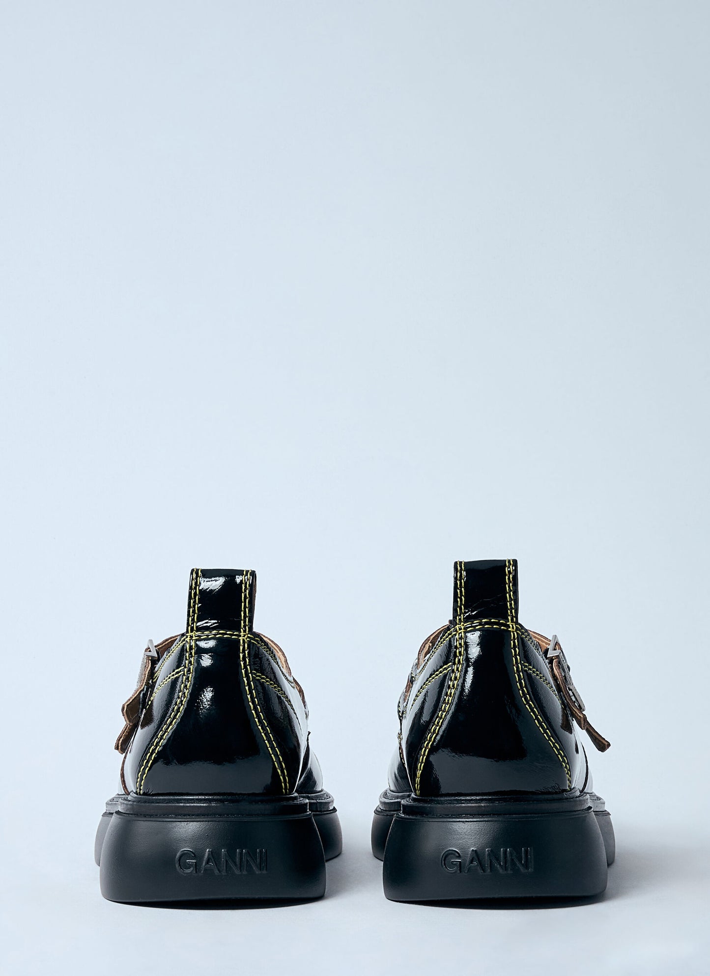 GANNI Black Mary Jane Shoes