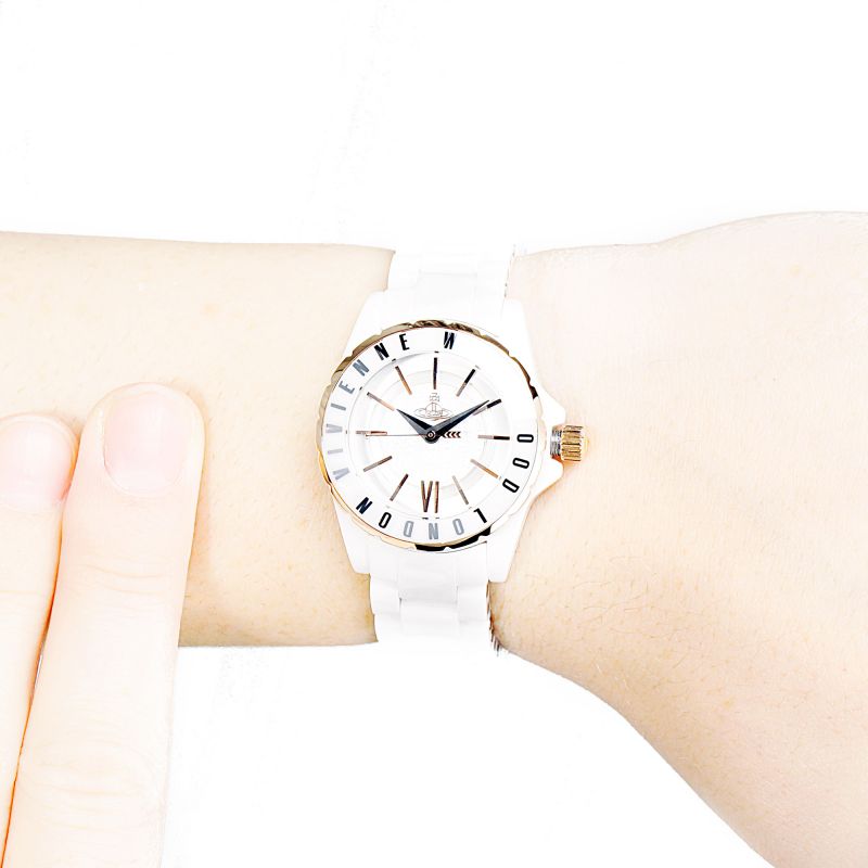 Vivienne Westwood Sloane II Ceramic Watch (VV088RSWH) - MOODY ORANGES
