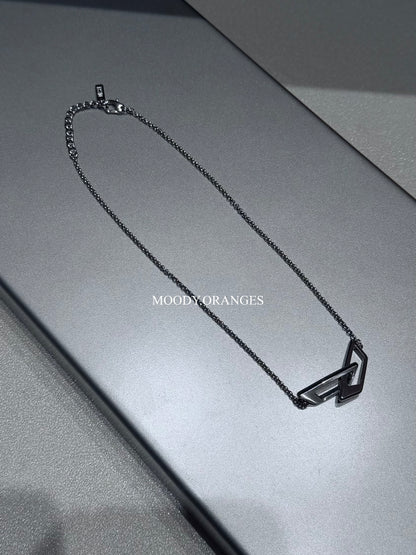 Diesel Stainless Steel Band Necklace