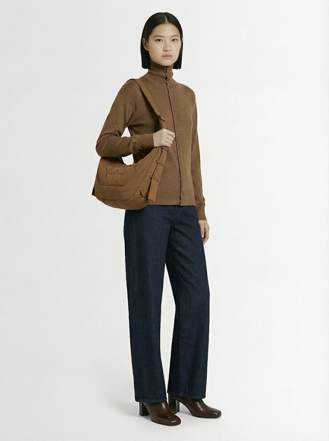 Lemaire Small Soft Game Nylon Shoulder Bag - MOODY ORANGES