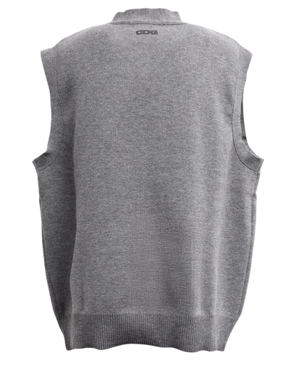OVERSIZED CARDIGAN VEST - MOODY ORANGES