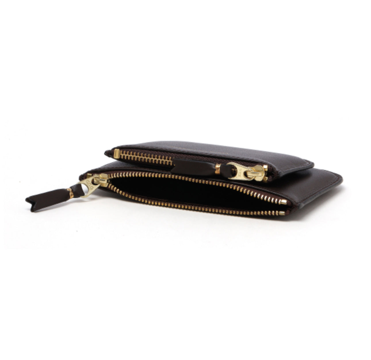 Comme des Garçons Wallet Brown Outside Pocket Line Wallet