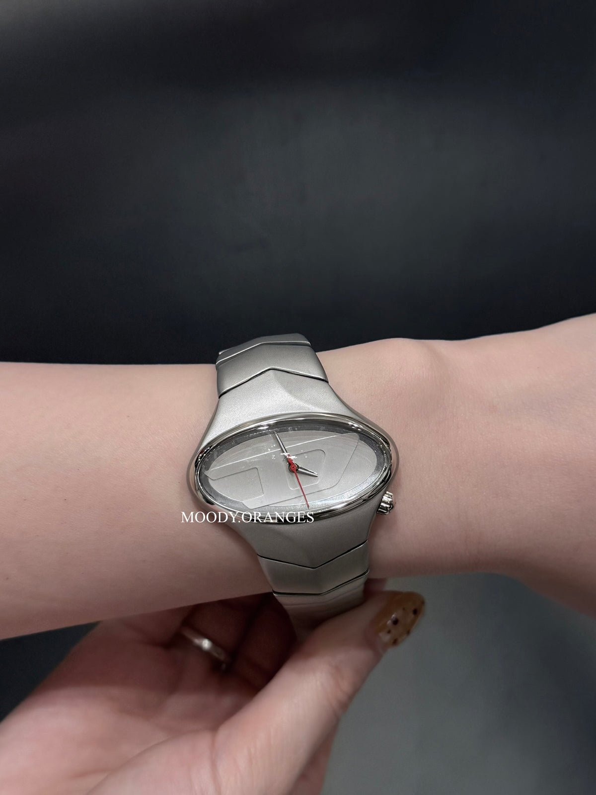 Diesel D-Rush Gunmetal Stainless Steel Watch - MOODY ORANGES