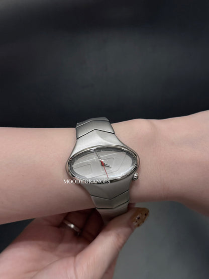 Diesel D-Rush Gunmetal Stainless Steel Watch - MOODY ORANGES