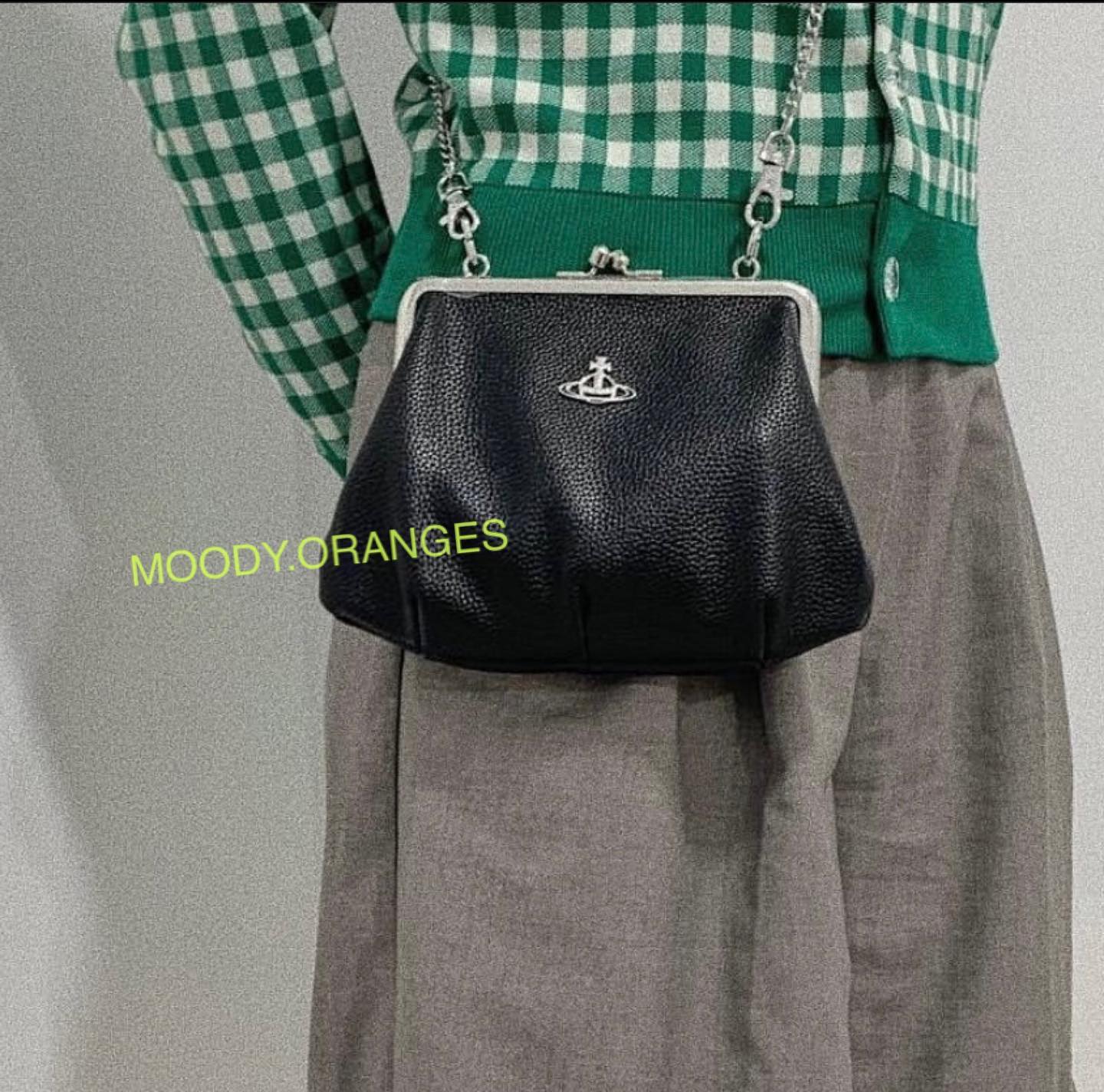 Vivienne Westwood Black Dumpling Bag (Vegan) - MOODY ORANGES