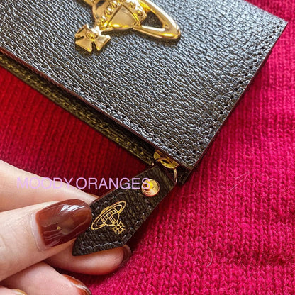 Vivienne Westwood Executive Mini Wallet - MOODY ORANGES